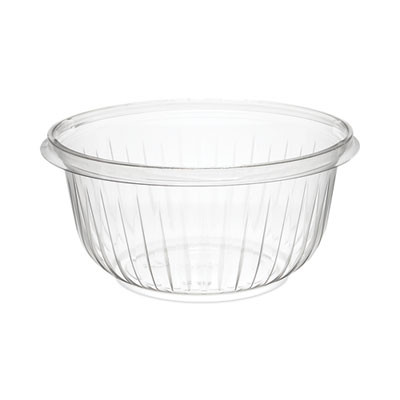 Presentabowls Clear Bowls, 16 Oz, Plastic, 63/Bag, 8 Bags/Carton, 504 Bowls/Carton