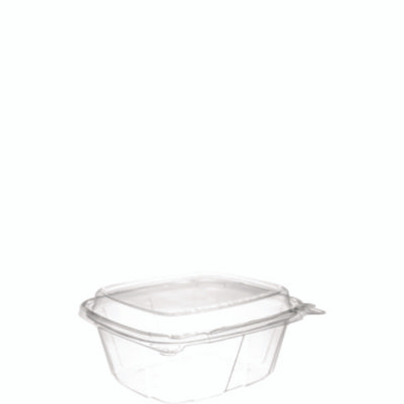 Clearpac Safeseal Tamper-Resistant/Evident Containers, Domed Lid, 12 Oz, Clear, Plastic, 100/Bag, 2 Bags/Carton