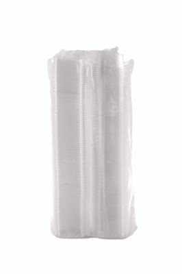 Clearpac Safeseal Tamper-Resistant/Evident Containers, Domed Lid, 12 Oz, Clear, Plastic, 100/Bag, 2 Bags/Carton