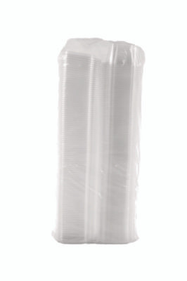 Clearpac Safeseal Tamper-Resistant/Evident Containers, Domed Lid, 16 Oz, Clear, Plastic, 100/Bag, 2 Bags/Carton