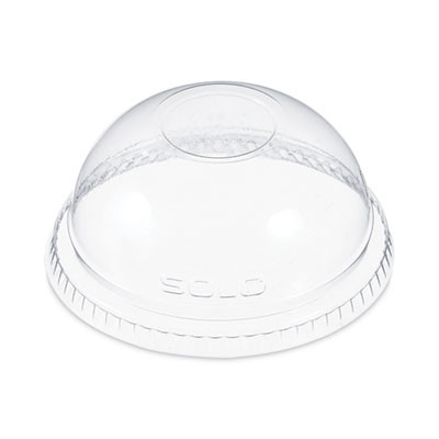 Plastic Dome Lid, Fits 9 Oz To 10 Oz Cold Cups, Clear, 1,000/Carton