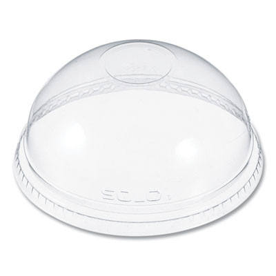 Plastic Dome Lid, Fits 5.5 Oz To 26 Oz Cold Cups, Clear, 1,000/Carton