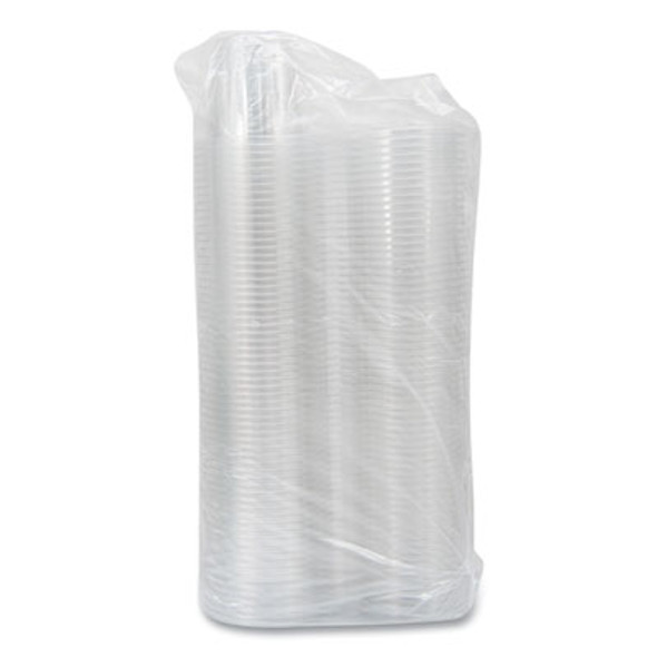 Safeseal Tamper-Resistant, Tamper Evident Bowls, Flat Lid, 12 Oz, 4.36 x 8.84 x 3.51, Clear, Plastic, 256/Carton