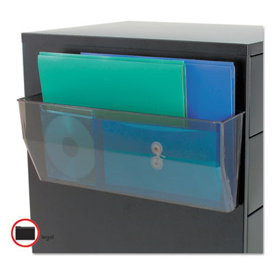 Magnetic Docupocket Wall File, Legal/Letter Size, 15" x 3" x 6.38", Smoke