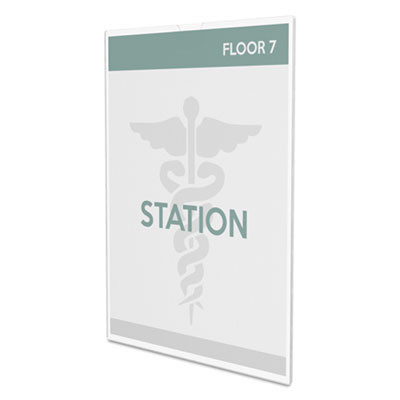 Superior Image Cubicle Sign Holder, 8.5 x 11 Insert, Clear