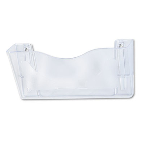 Euro-Style Docupocket Landscape Wall File, Larger Files/Tabloid Size, 15" x 4" x 6.63", Clear