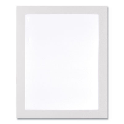 Self Adhesive Sign Holders, 8.5 x 11 Insert, Clear With White Border, 2/Pack