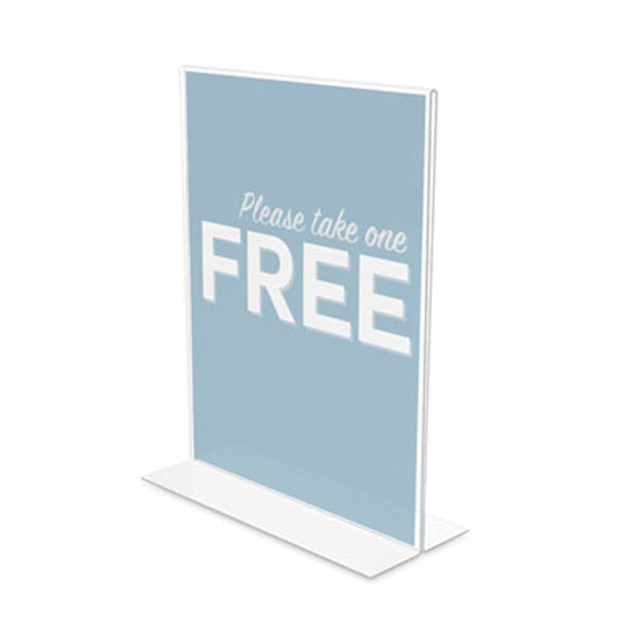 Classic Image Double-Sided Sign Holder, 8.5 x 11 Insert, Clear