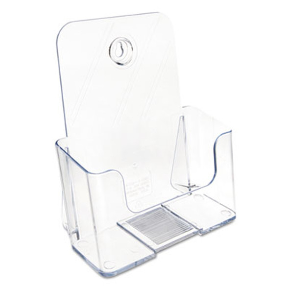 Docuholder For Countertop/Wall-Mount, Booklet Size, 6.5w X 3.75d X 7.75h, Clear