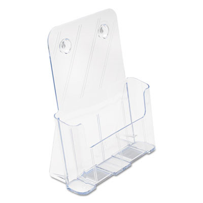 Docuholder For Countertop/Wall-Mount, Magazine, 9.25w X 3.75d X 10.75h, Clear