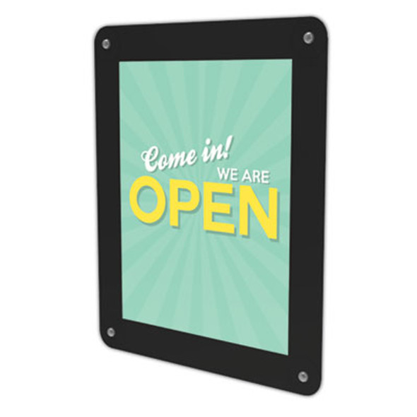 Superior Image Window Display, 8.5 x 11 Insert, Clear/Black