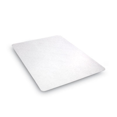 Economat Non-Studded All Day Use Chair Mat For Hard Floors, Rectangular, 46" x 60", Clear, Ships Rolled