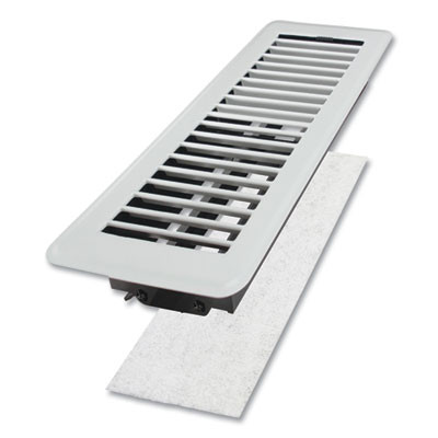 Electrostatic Register Filter, 4 x 12 x 0.1, White, 12/Pack