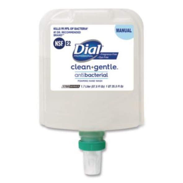 Clean+Gentle Antibacterial Foaming Hand Wash Refill For 1700 Dispenser, Fragrance-Free, 1.7 L, 3/Carton