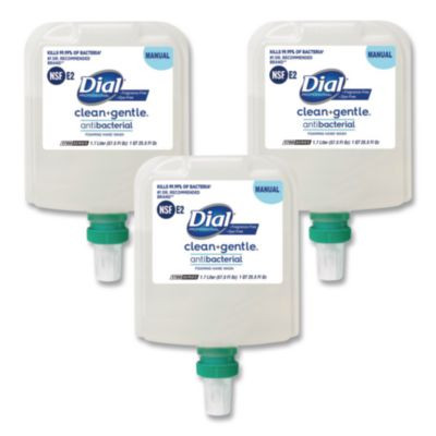 Clean+Gentle Antibacterial Foaming Hand Wash Refill For 1700 Dispenser, Fragrance-Free, 1.7 L, 3/Carton