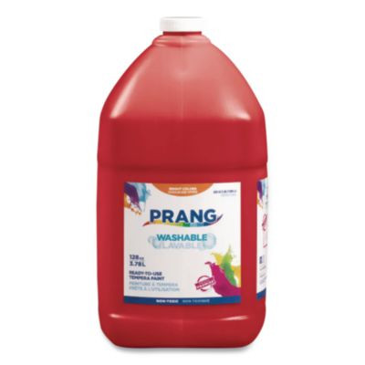 Washable Paint, Red, 1 Gal Bottle