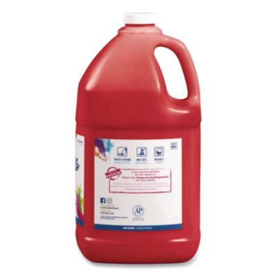 Washable Paint, Red, 1 Gal Bottle