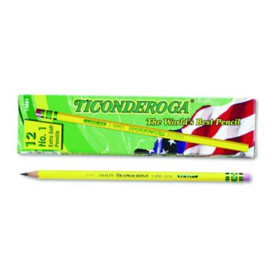 Pencils, B (#1), Black Lead, Yellow Barrel, Dozen