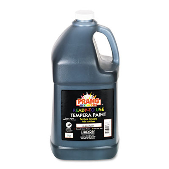 Ready-To-Use Tempera Paint, Black, 1 Gal Bottle