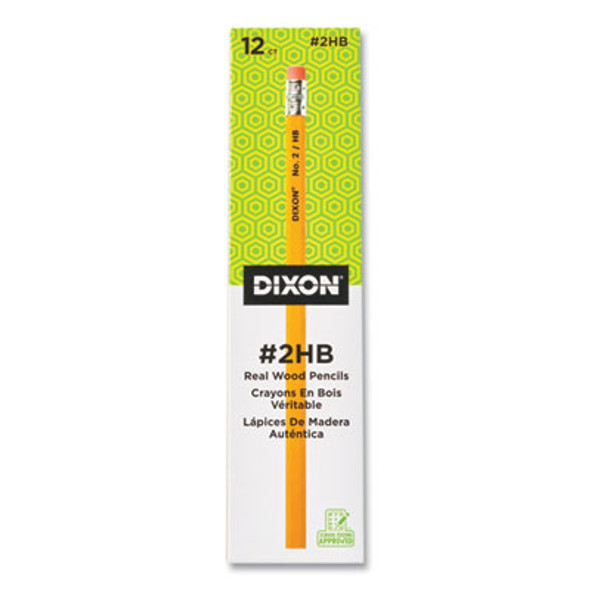 No. 2 Pencil, Hb (#2), Black Lead, Yellow Barrel, Dozen