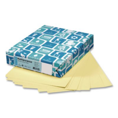Card Stock, 110 Lb Cover Weight, 8.5 x 11, Canary Yellow, 250/Pack