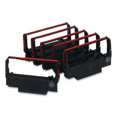 E2117 Compatible Ribbon, Black/Red, 6/Box