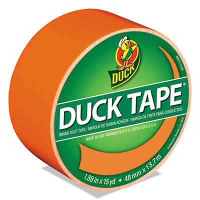 Colored Duct Tape, 3" Core, 1.88" X 15 Yds, Neon Orange