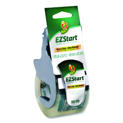 Ez Start Premium Packaging Tape With Dispenser, 3" Core, 1.88" X 22.2 Yds, Clear, 6/Pack