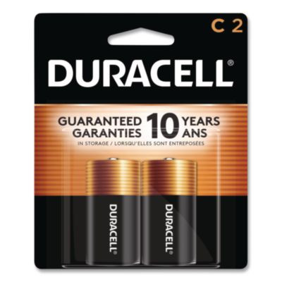 Coppertop Alkaline C Batteries, 2/Pack
