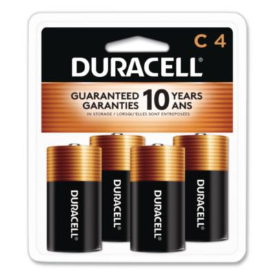 Coppertop Alkaline C Batteries, 4/Pack