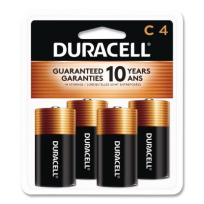 Coppertop Alkaline C Batteries, 4/Pack