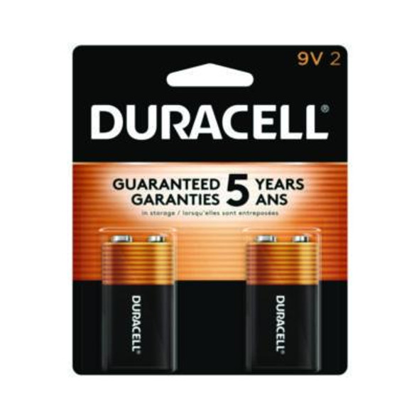 Coppertop Alkaline 9v Batteries, 2/Pack