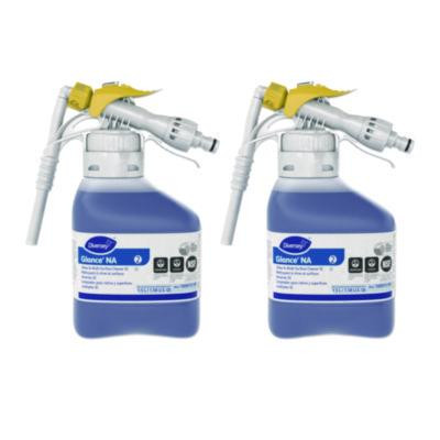 Glance Na Glass And Multi-Surface Cleaner, Unscented, 1.5 L, 2/Carton