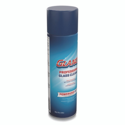 Glance Powerized Glass And Surface Cleaner, 19 Oz Aerosol Spray, 12/Carton