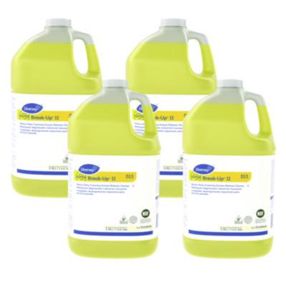 Suma Break-Up Ii D3.5 Heavy-Duty Foaming Grease-Release Cleaner, 128 Oz Bottle, 4/Carton