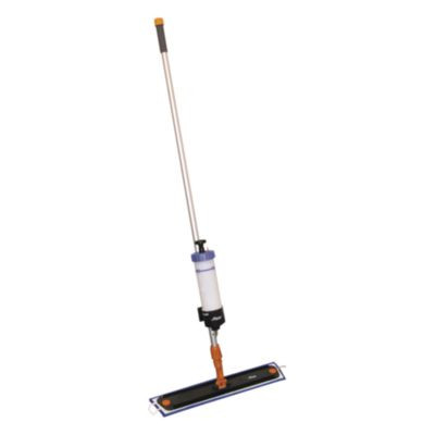 Pace 60 High Impact Cleaning Tool, 24" Microfiber Head, 60" Silver/Black/Red Aluminum/Plastic Handle