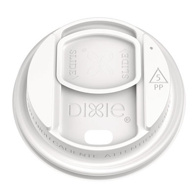 Smart Top Reclosable Lids For Hot Cups, Fits 10 Oz To 20 Oz Hot Cups, Plastic, White, 1,000/Carton