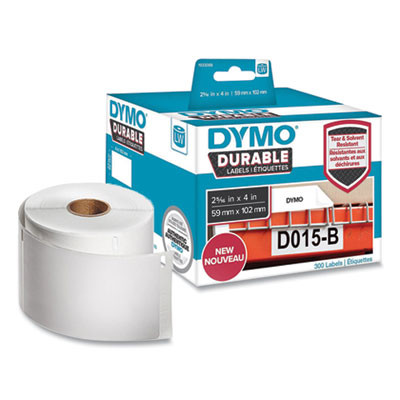 Lw Durable Multi-Purpose Labels, 2.31" x 4", White, 300 Labels/Roll