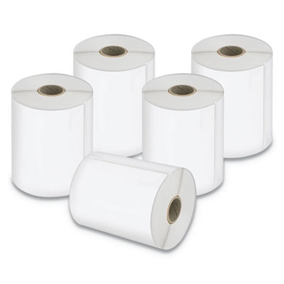 Lw Extra-Large Shipping Labels, 4" x 6", White, 220 Labels/Roll, 5 Rolls/Pack