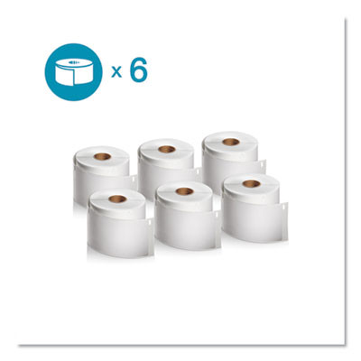 Lw Shipping Labels, 2.31" x 4", White, 300 Labels/Roll, 6 Rolls/Pack
