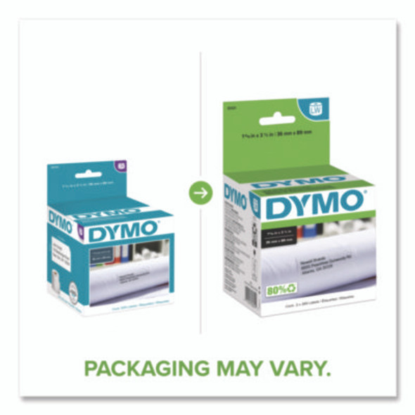 Labelwriter Address Labels, 1.4" X 3.5", White, 260 Labels/Roll, 2 Rolls/Pack