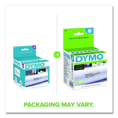 Labelwriter Address Labels, 1.4" X 3.5", White, 260 Labels/Roll, 2 Rolls/Pack