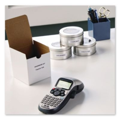 Letratag Plastic Label Tape Cassette, 0.5" X 13 Ft, White