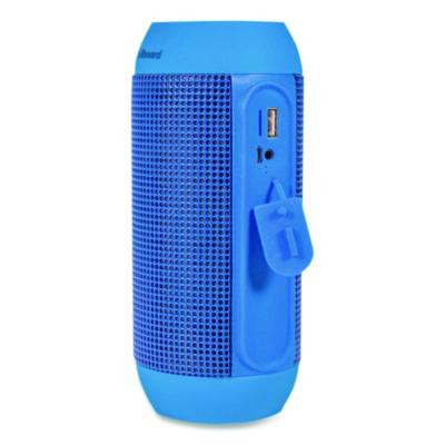 Water-Resistant Bluetooth Speaker, 3.5 Mm Aux In/Bluetooth/Micro Usb/Sd/Tf Memory Card, Blue