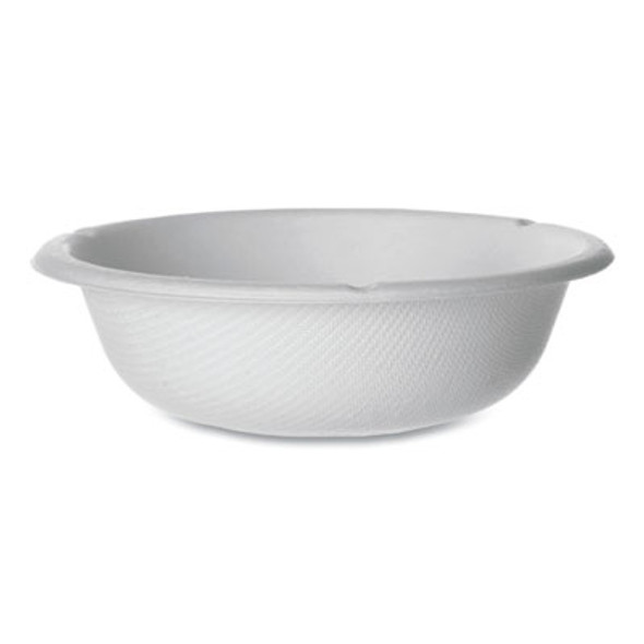 Vanguard Renewable And Compostable Sugarcane Bowls, 6 Oz, White, 1,800/Carton