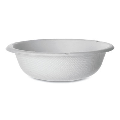 Vanguard Renewable And Compostable Sugarcane Bowls, 6 Oz, White, 1,800/Carton