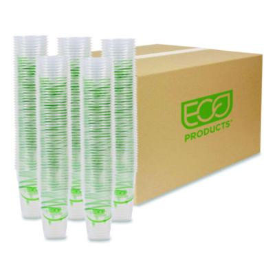 Greenstripe Pla Cold Cups, 10 Oz, Plastic, Clear, 1,000/Carton