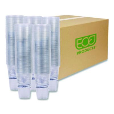 Bluestripe Recycled Content Clear Plastic Cold Drink Cups, 24 Oz, 600/Carton