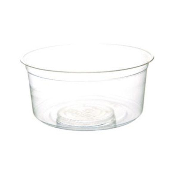 Round Deli Containers, 12 Oz, 4.63" Diameter x 2.13" h, Clear, Plastic, 500/Carton