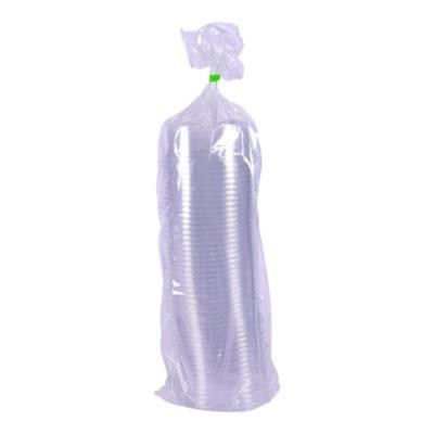 Renewable And Compostable Round Deli Containers, 8 Oz, Clear, Plastic, 50/Pack, 10 Packs/Carton